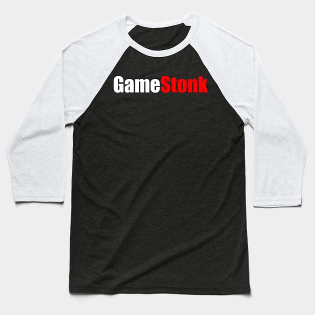 Gamestonk Stock Market - Can't Stop GME Gamestick Baseball T-Shirt by Theretrotee